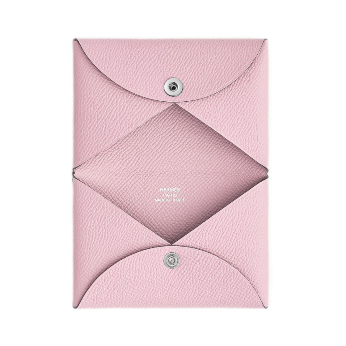 에르메스 칼비 카드 홀더 앱송 & 팔라듐 하드웨어 로즈 달링(Hermes Calvi Card Holder Epsom & Palladium Rose Darling) - 2