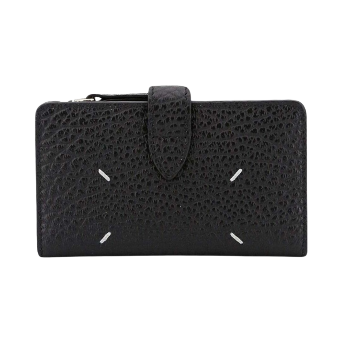 SA1VX0019P4455T8013 Maison Margiela Four Stitches Zip Wallet Black