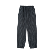 Hono Report Easy Big Pants Black Stripe