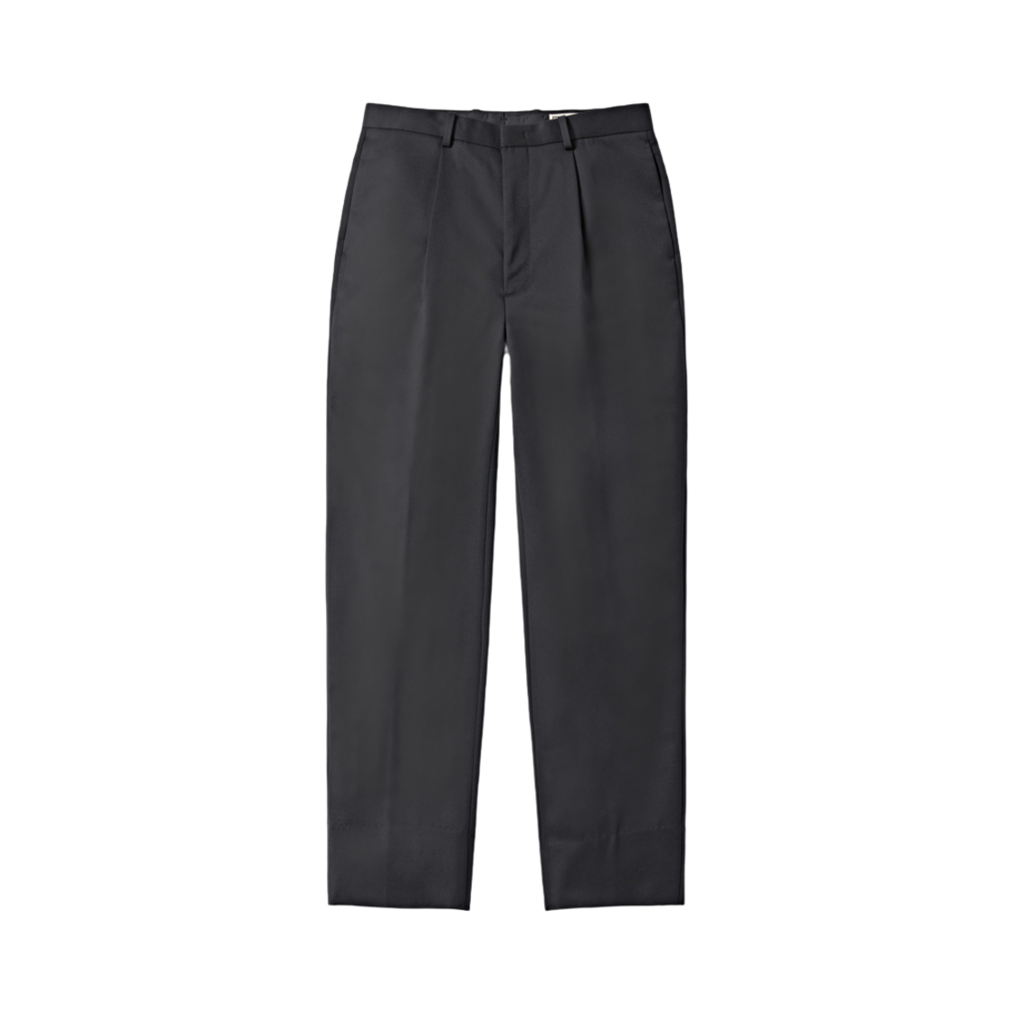 포터리 파인 울 원 플리츠 테이퍼드 팬츠 미드 그레이(Pottery Fine Wool One Pleated Tapered Pants Mid Gray)