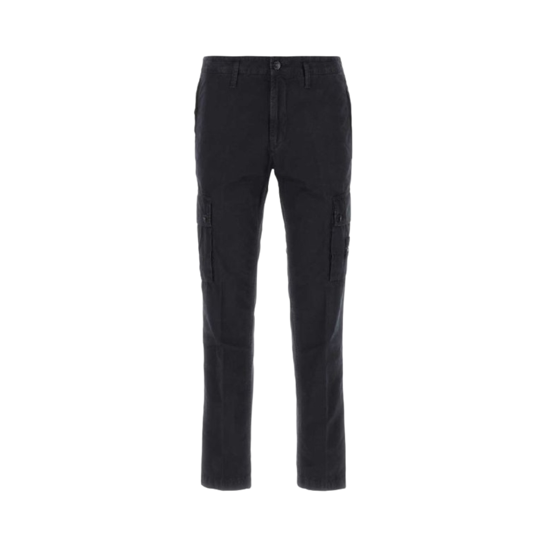 스톤 아일랜드 303WA 브러쉬드 코튼 캔버스 가먼트 다이드 카고 팬츠 네이비 블루 - 23SS