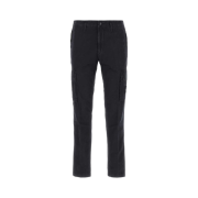 Stone Island 303WA Brushed Cotton Canvas Garment Dyed Cargo Pants Navy Blue - 23SS