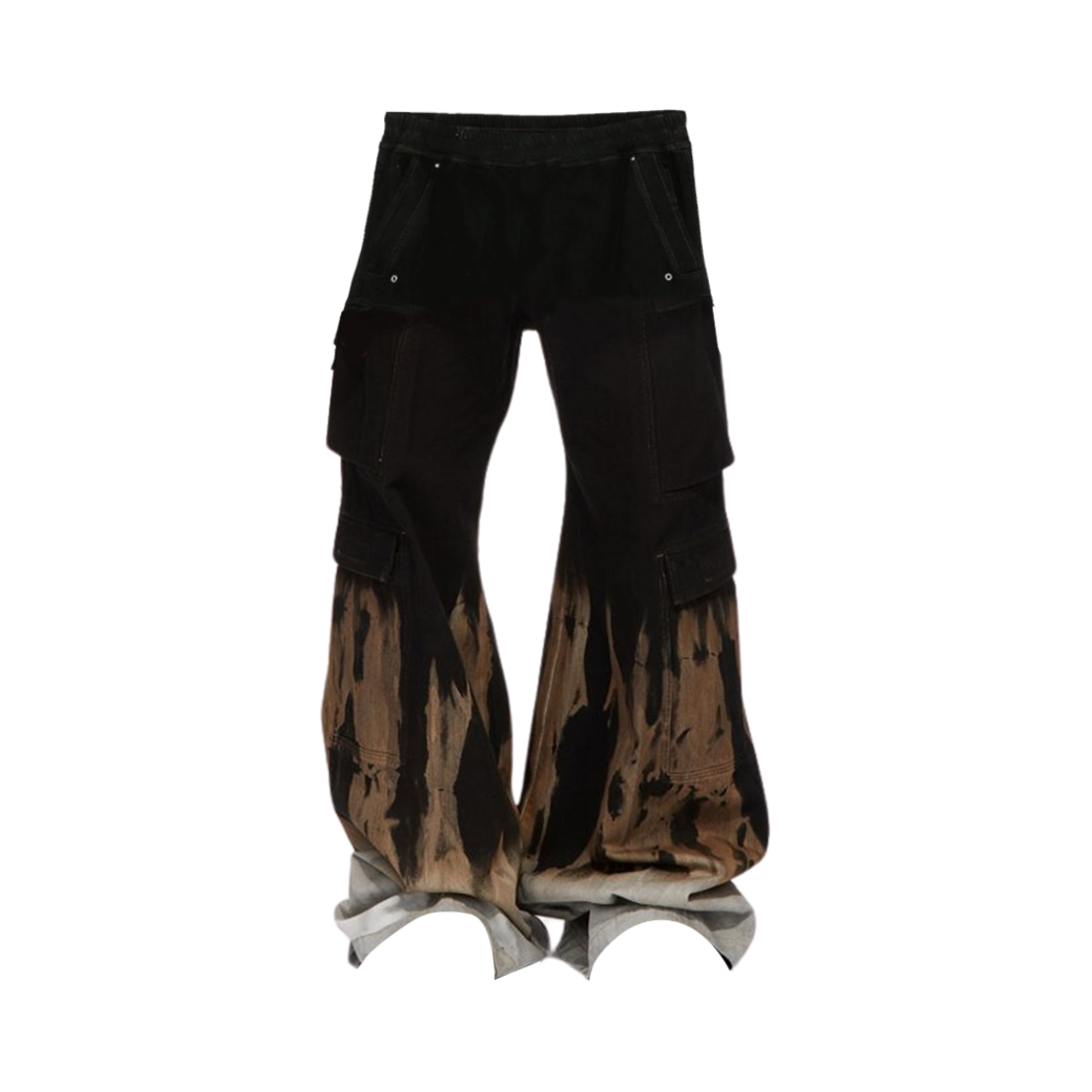 릭 오웬스 포터빌 데님 더블 카고 점보 벨라스 팬츠 블랙 테라(Rick Owens Porterville Denim Double Cargo Jumbo Belas Pants Black Terra)