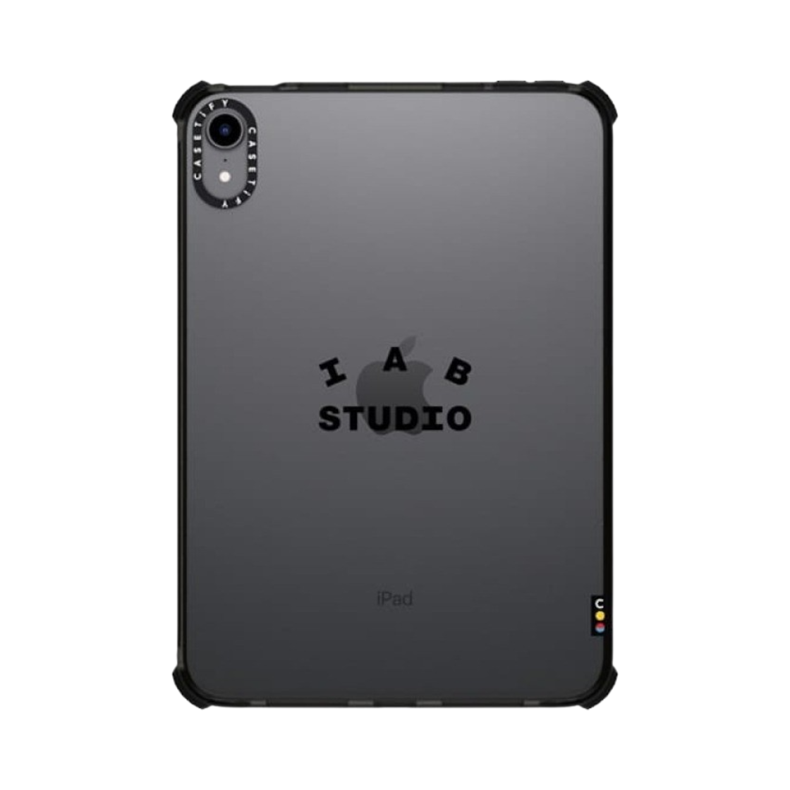 케이스티파이 x 아이앱 스튜디오 아이패드 싱글 블랙 로고 케이스 클리어(Casetify x IAB Studio iPad Single Black Logo Case Clear) - 4