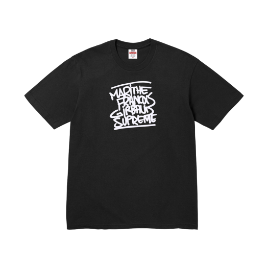 【SUPREME】 Supreme x run T-Shirt Black - 25SS 슈프림 x 홈런 티셔츠 블랙 - 25SS | Supreme | KREAM