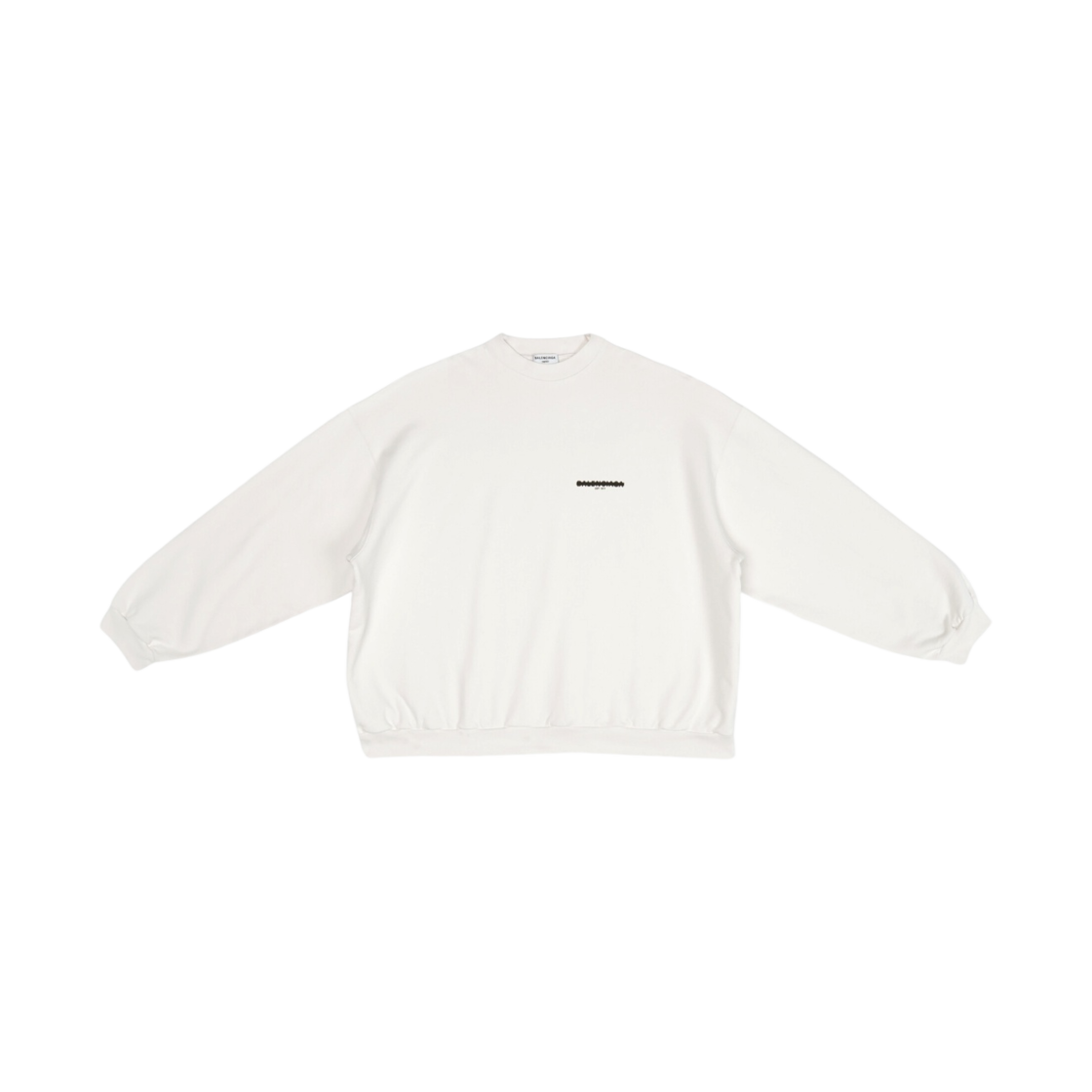(W) 발렌시아가 스트라이크 1917 오버사이즈 스웨트셔츠 크림((W) Balenciaga Strike 1917 Oversized Sweatshirt Cream) - 1