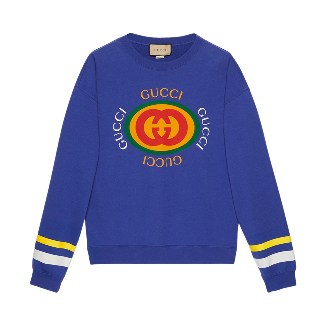 구찌 코튼 저지 스웨트셔츠 블루(Gucci Cotton Jersey Sweatshirt Blue) - 1
