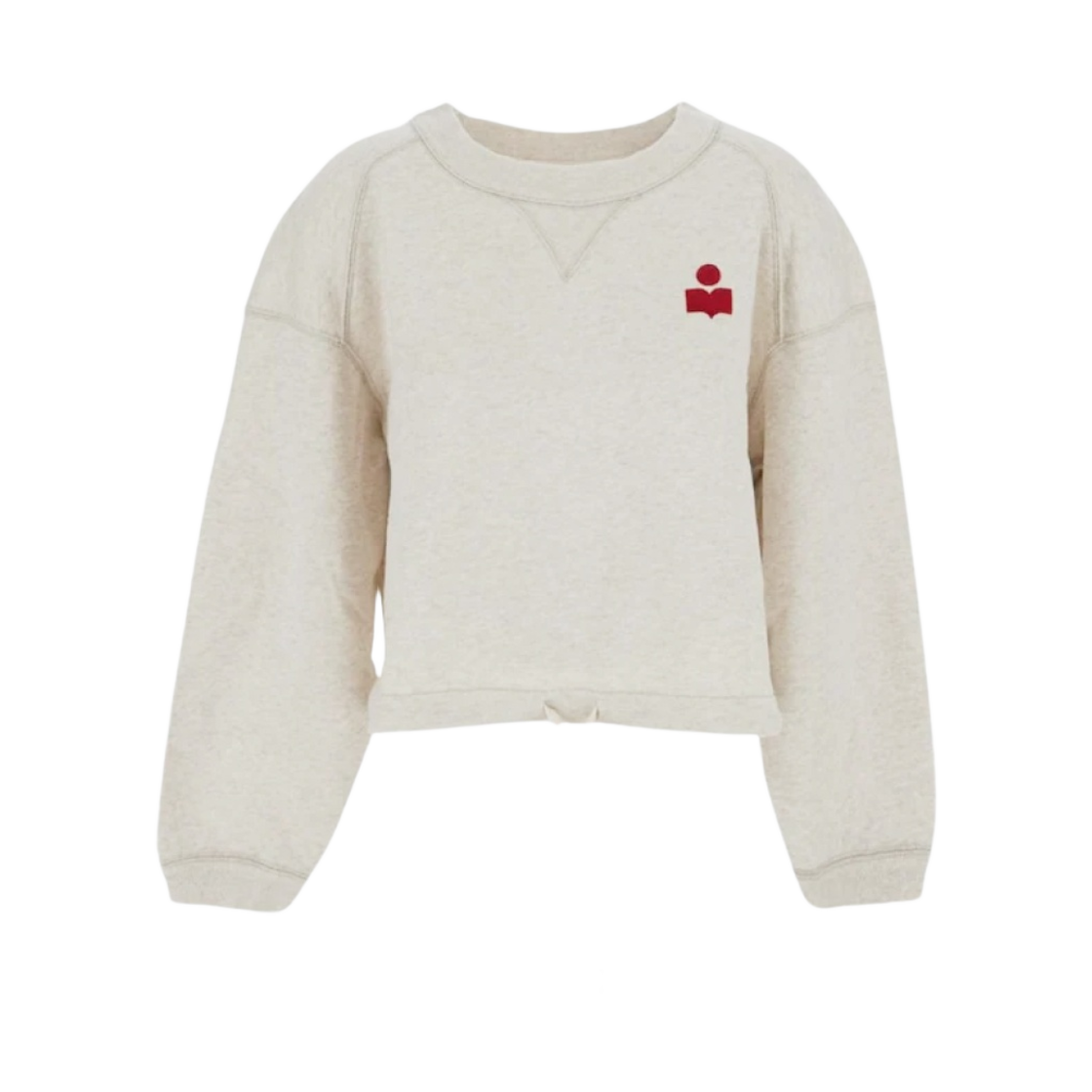 (W) 이자벨 마랑 마고 숏 로고 스웨트셔츠 에크루 레드 - 23FW((W) Isabel Marant Margo Short Logo Sweatshirt Ecru Red - 23FW) - 1