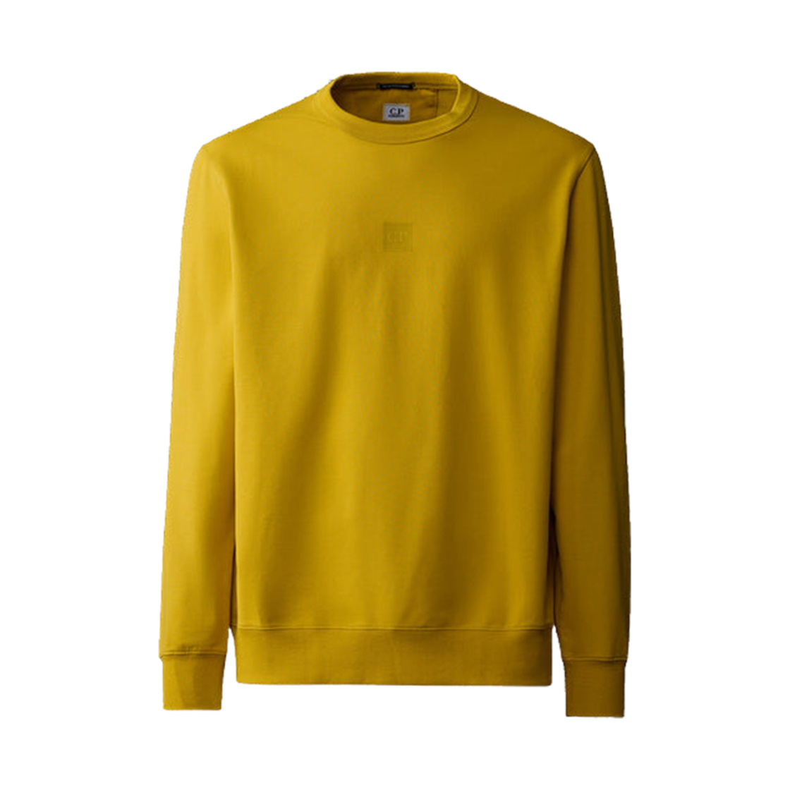 16CLSS230A006452W224 C.P. Company Metropolis Series Stretch Fleece Logo Sweatshirt Mustard - 24SS