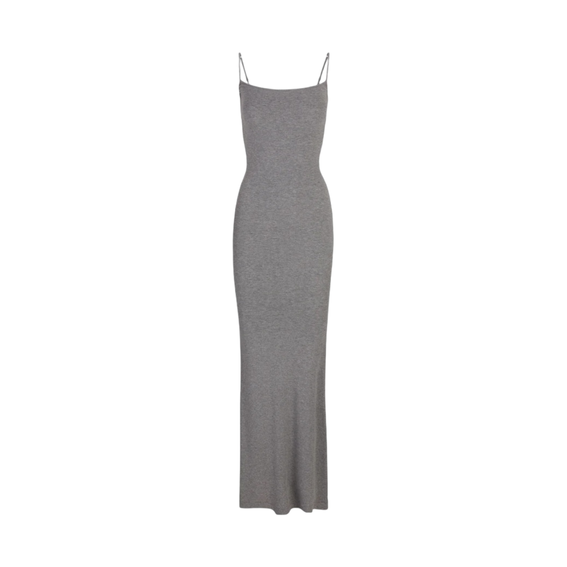 (W) 스킴스 소프트 라운지 롱 슬립 드레스 헤더 그레이((W) Skims Soft Lounge Long Slip Dress Heather Grey)