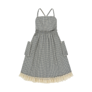 FLETTA Cotton Check Lace Overall