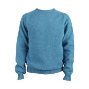 Harley of Scotland Wool Crewneck Sweater Coll