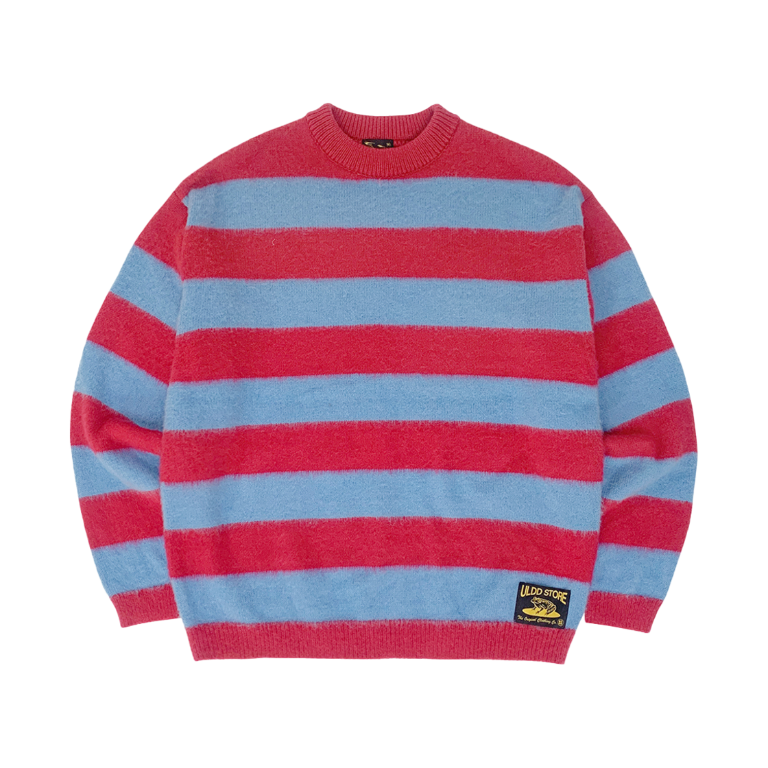 얼렁뚱땅 상점 줄무늬 니트 라즈베리 & 트루블루(ULDD Stripe Knit Raspberry & True Blue)
