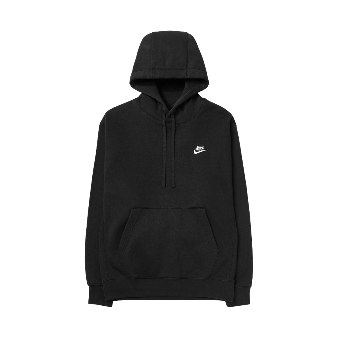 나이키 NSW 클럽 플리스 풀오버 후드 블랙 - 아시아(Nike NSW Club Fleece Pullover Hoodie Black - Asia)