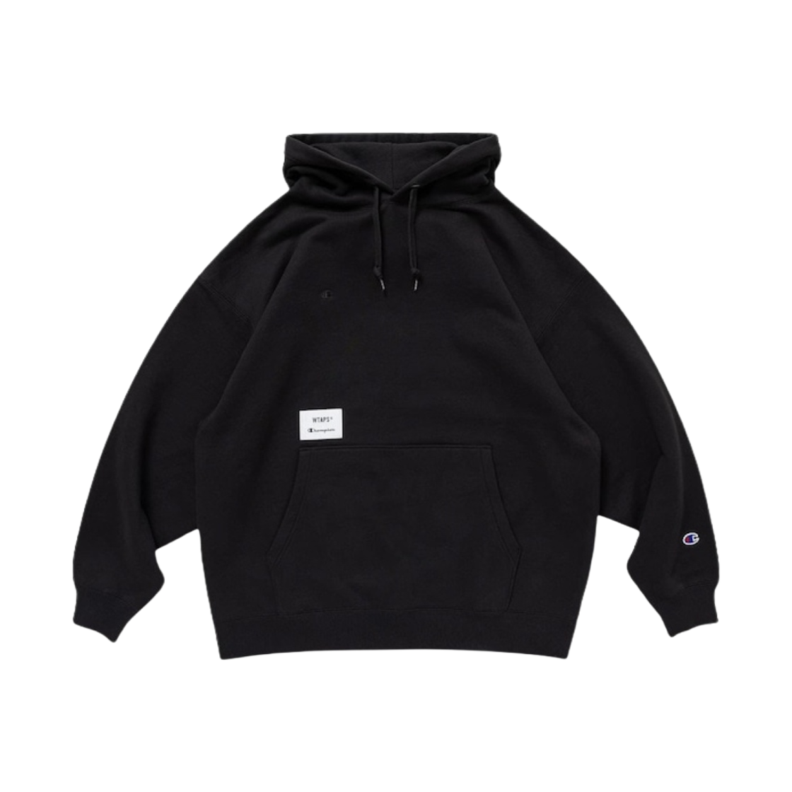 232HBCHD-CSM04S/C8-Z110 Champion x Wtaps Academy Hooded CTPL Black