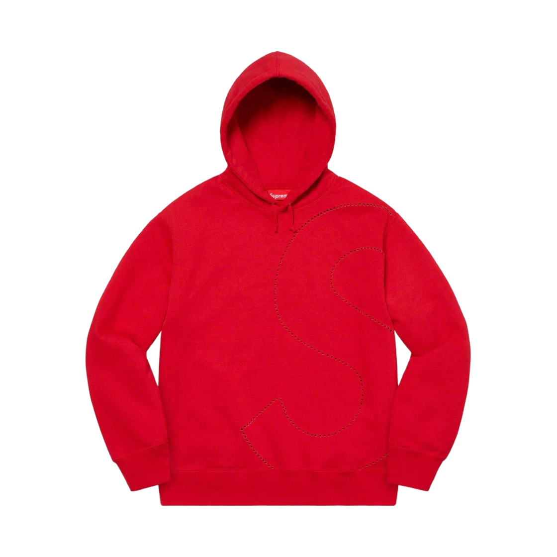 슈프림 레이저 컷 S 로고 후드 스웨트셔츠 레드 - 21SS(Supreme Laser Cut S Logo Hooded Sweatshirt Red - 21SS) - 1