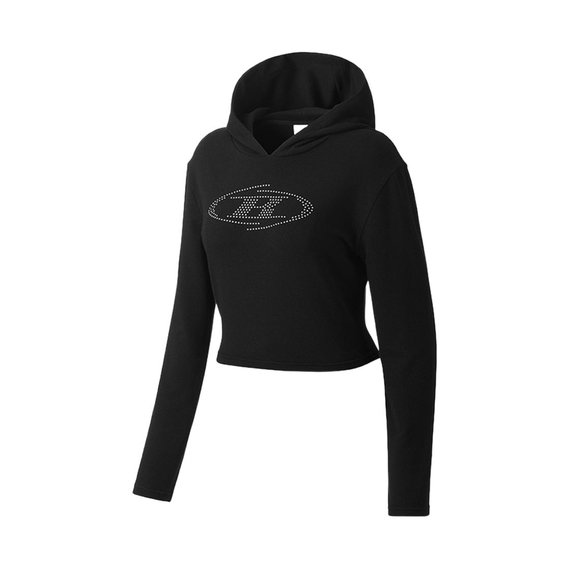 본투윈 스파클링 B 슬림 핏 후드 블랙