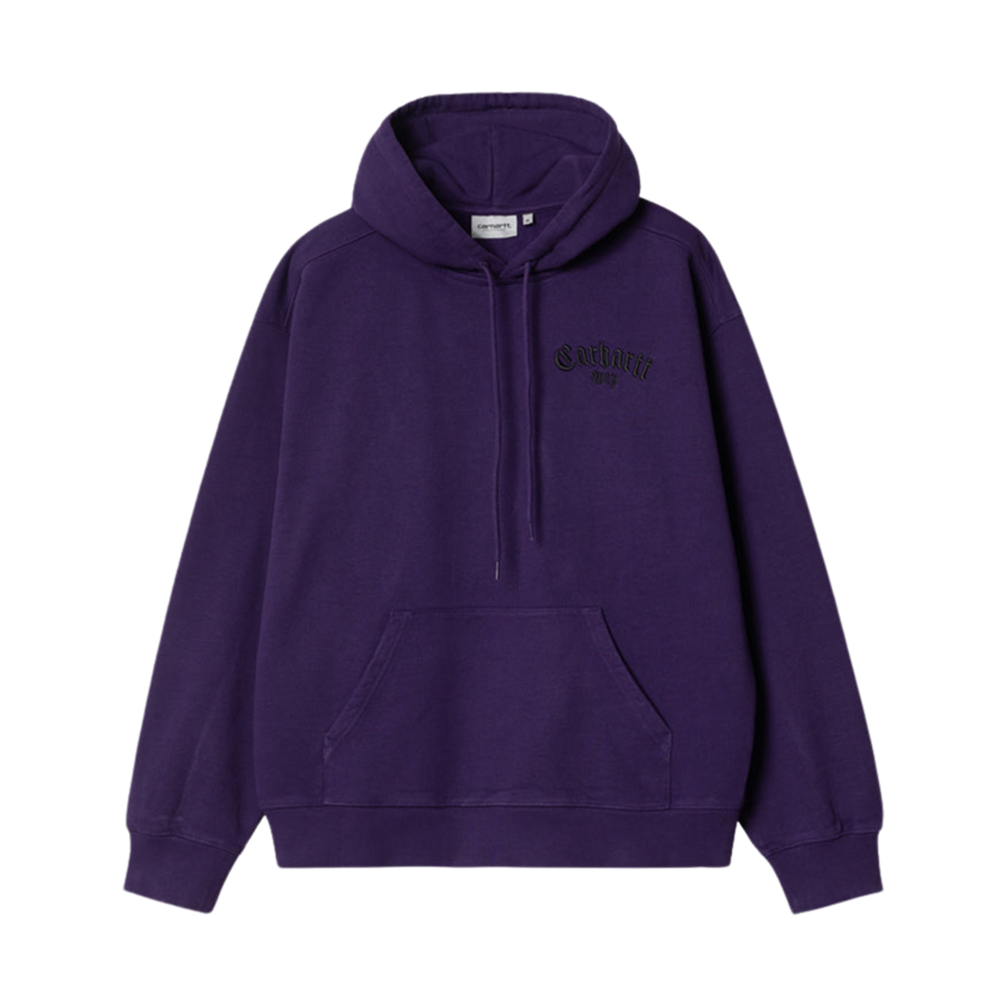 I032865-1ZT-XX Carhartt WIP Hooded Onyx Script Sweatshirt Tyrian