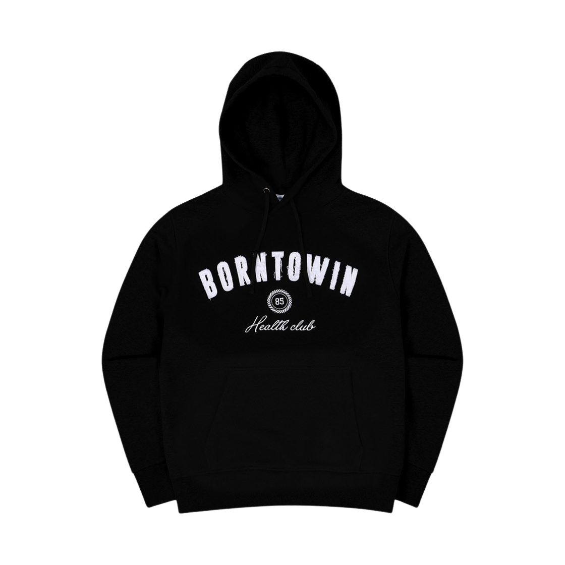 본투윈 패치 머슬핏 후디 블랙(BORN TO WIN Patch Muscle Fit Hoodie Black)