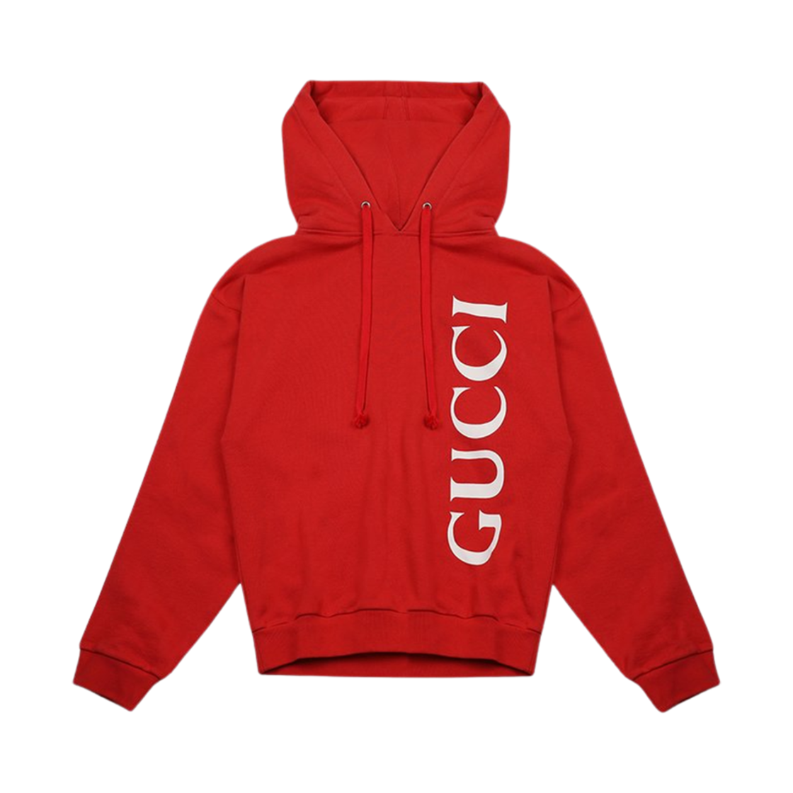 구찌 로고 라운드 후드 스웨트셔츠 레드(Gucci Logo Round Hooded Sweatshirt Red) - 1