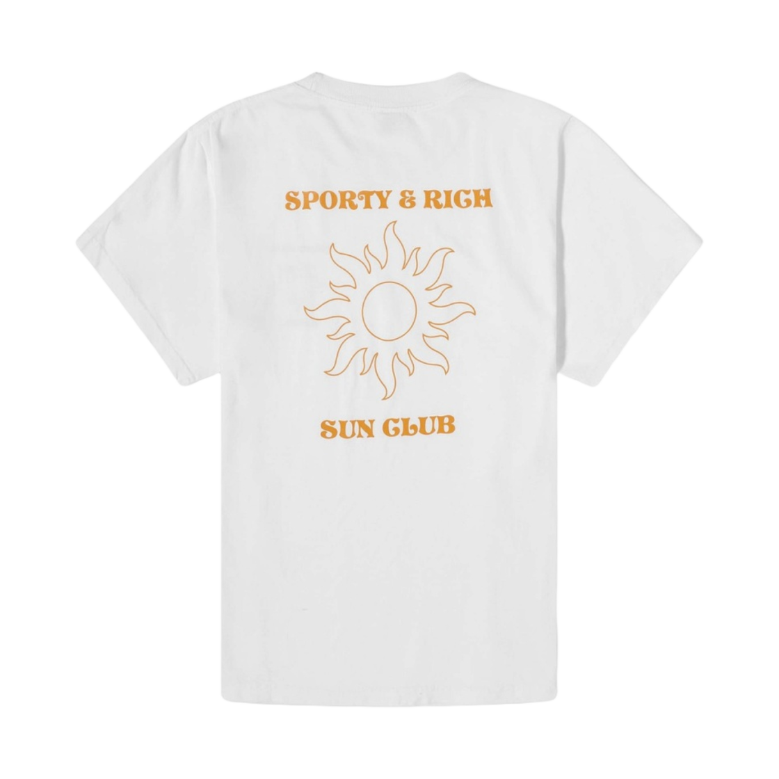 TS972WH Sporty & Rich Sun Club T-Shirt White Saffron