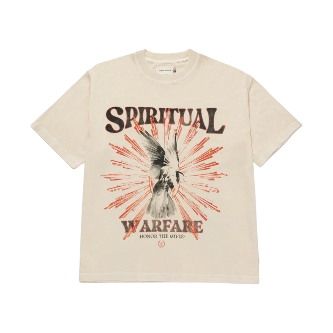 KM4BTSSHG15GY Honor the Gift Spiritual Conflict SS Tee Bone