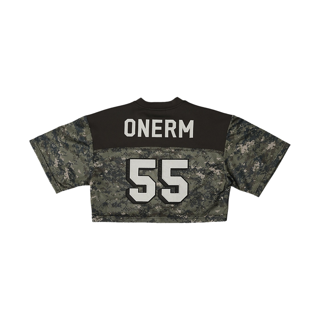 (W) 원알엠 와일드 캣츠 크롭 럭비 저지 디지털 카모((W) ONERM Wild Cats Cropped Rugby Jersey Digital Camo)