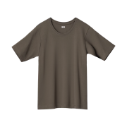 (W) Uniqlo U Supima Cotton Crewneck T-Shirt Dark Brown - KR