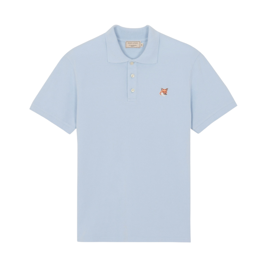 메종 키츠네 폭스 헤드 패치 클래식 폴로 라이트 블루(Maison Kitsune Fox Head Patch Classic Polo Light Blue) - 1