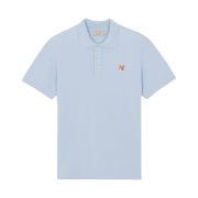 Maison Kitsune Fox Head Patch Classic Polo Light Blue