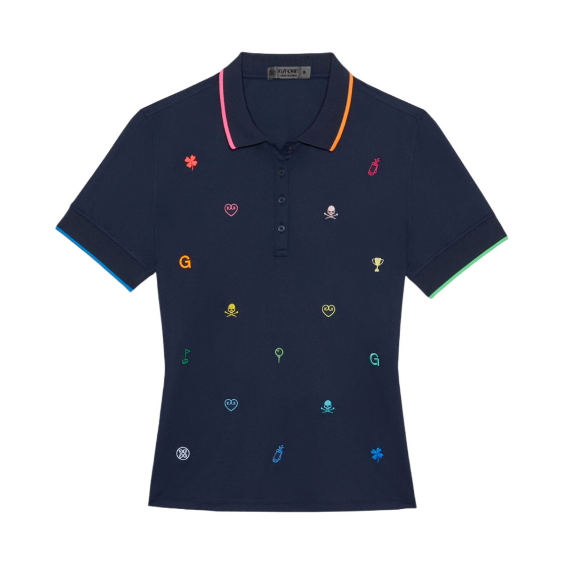G4LS23K802A (W) G/Fore Mini Icon Tech Pique Polo Twilight