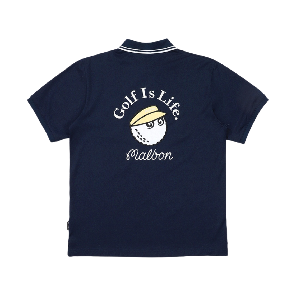 말본 골프 백 버킷 포인트 폴로 네이비(Malbon Golf Back Bucket Point Polo Navy) - 2
