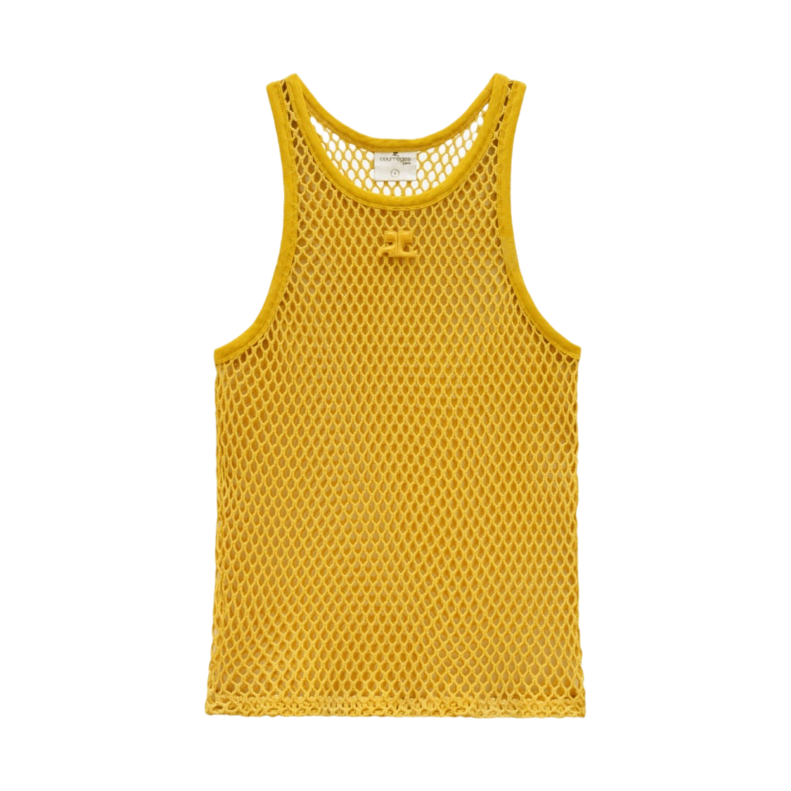 꾸레쥬 메쉬 탱크탑 오커(Courreges Mesh Tank Top Ochre) - 1