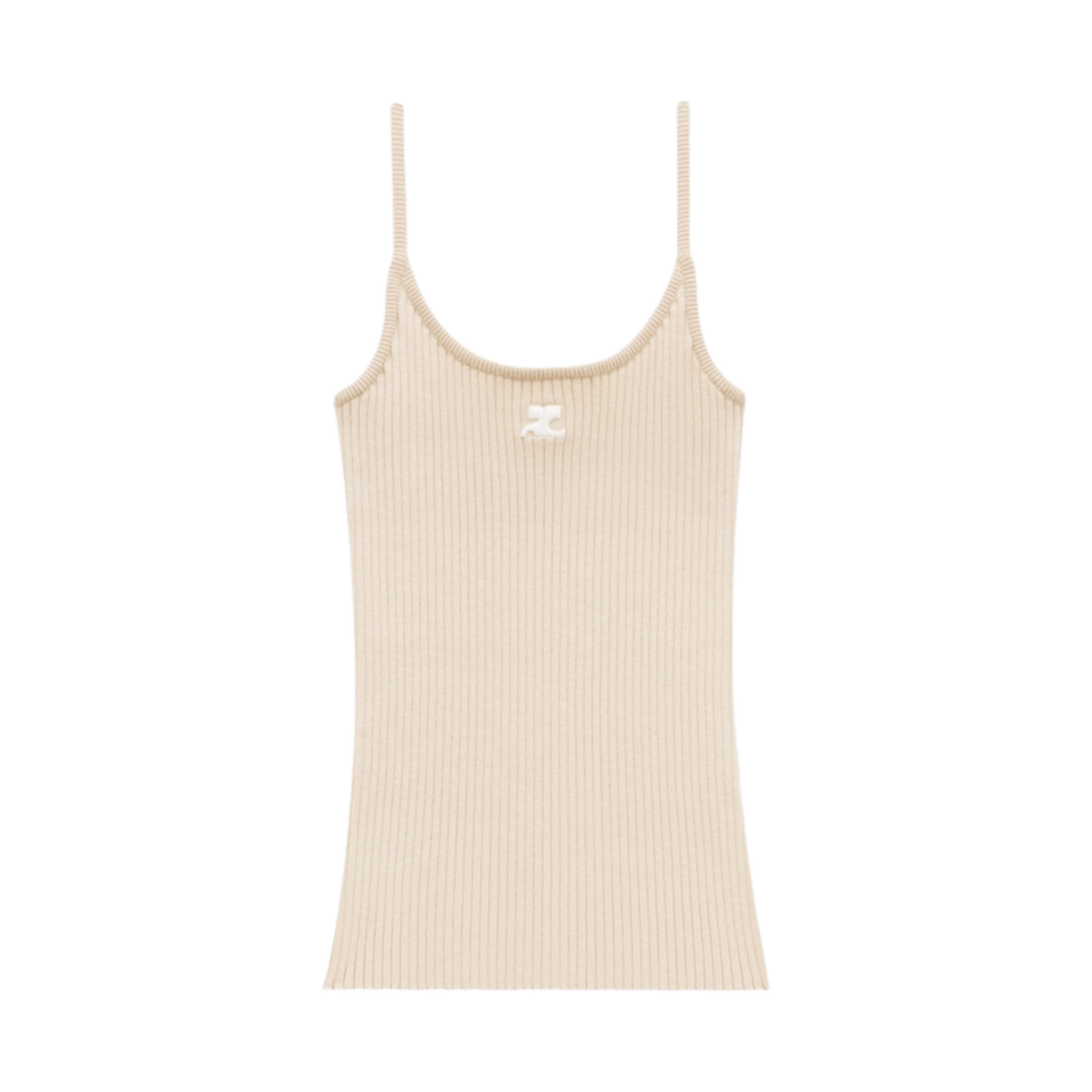 (W) 꾸레쥬 니티드 탱크탑 리에디션 샌드((W) Courreges Knitted Tank Top Reedition Sand)