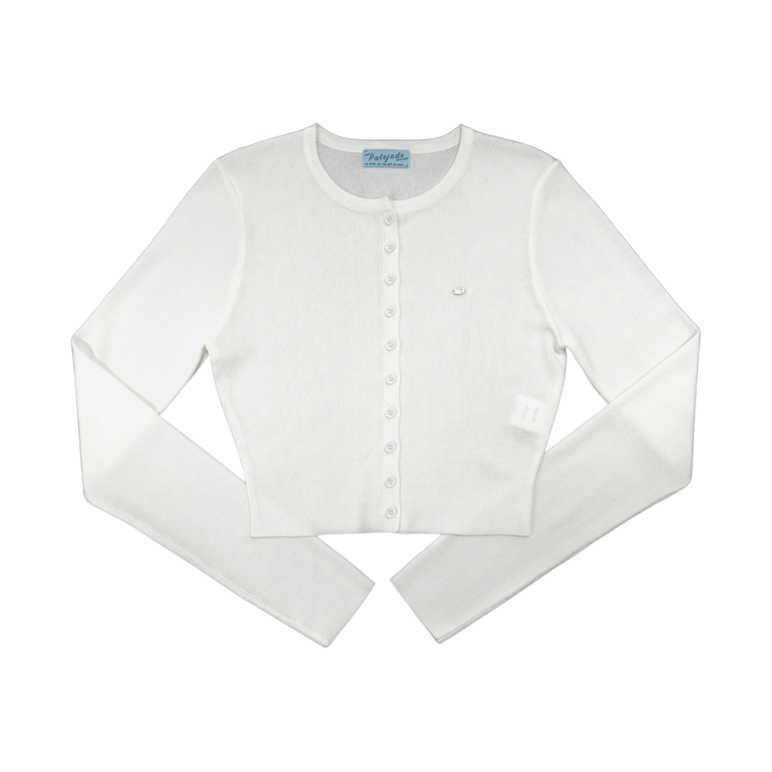 - (W) Pale Jade 2024 Rayon Summer Cardigan Ivory