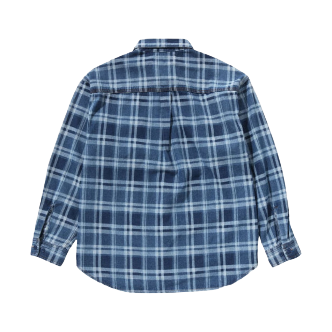 베이프 체크 데님 셔츠 인디고(BAPE Check Denim Shirt Indigo) - 2