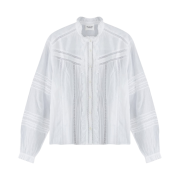 (W) Isabel Marant Metina Cotton Voile Top White - 23SS
