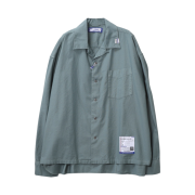 Maison Mihara Yasuhiro Instrumental Long Sleeve Oxford Shirt Green