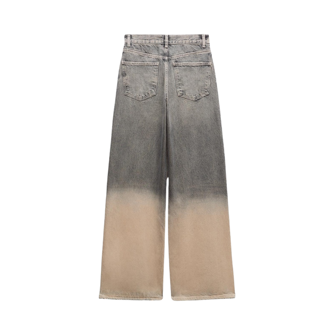자라 미드라이즈 와이드 레그 TRF 진 블루 그린(Zara Mid-Rise Wide Leg TRF Jeans Blue Green) - 2