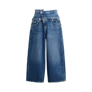 (W) Zara ZW x Maison Special Double Waist Jeans Blue