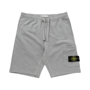 Stone Island 64651 Fleece Bermuda Shorts Dust Melange - 24SS