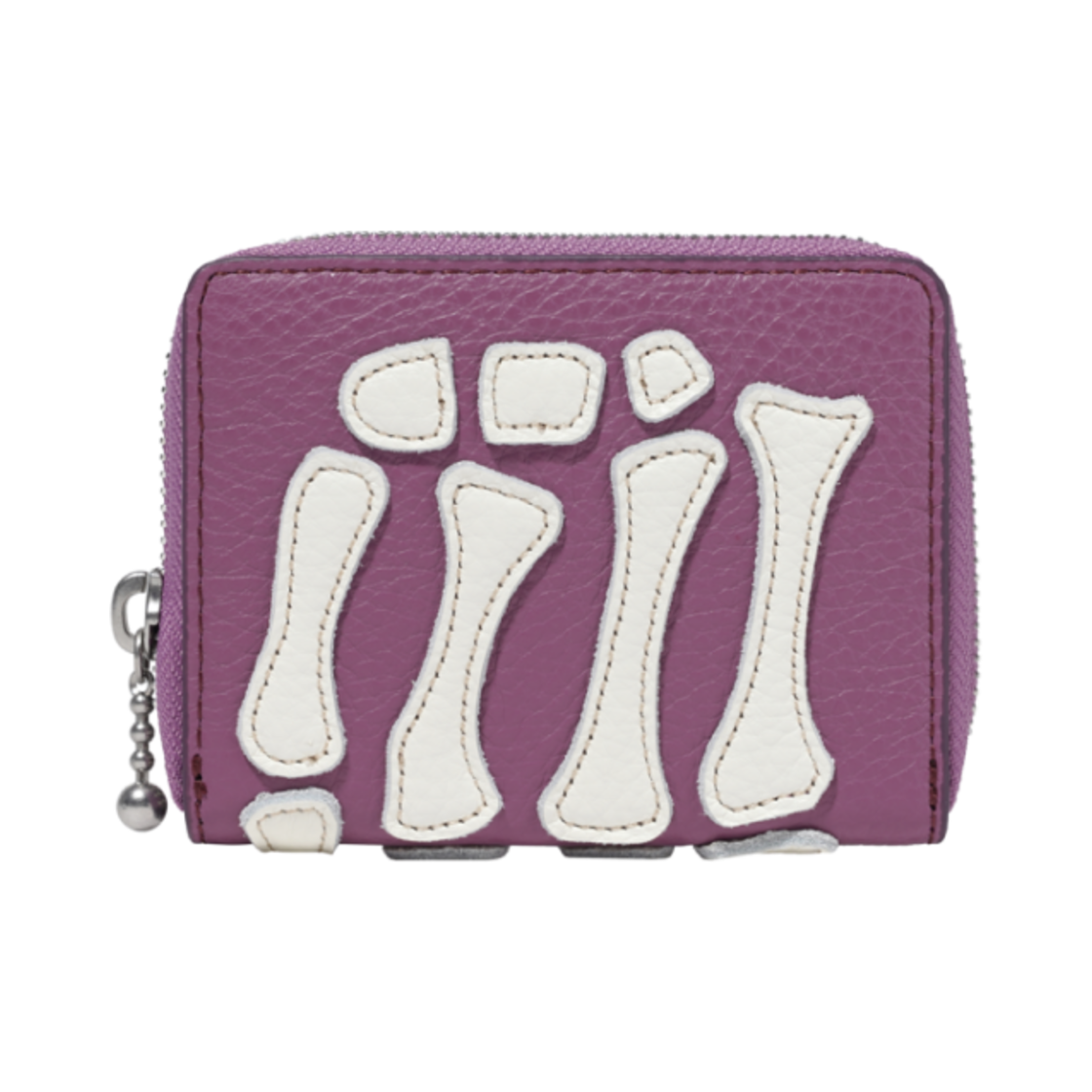 K2503XG802 Kapital Thumbs Up Bone Hand Zip Mini Wallet Purple