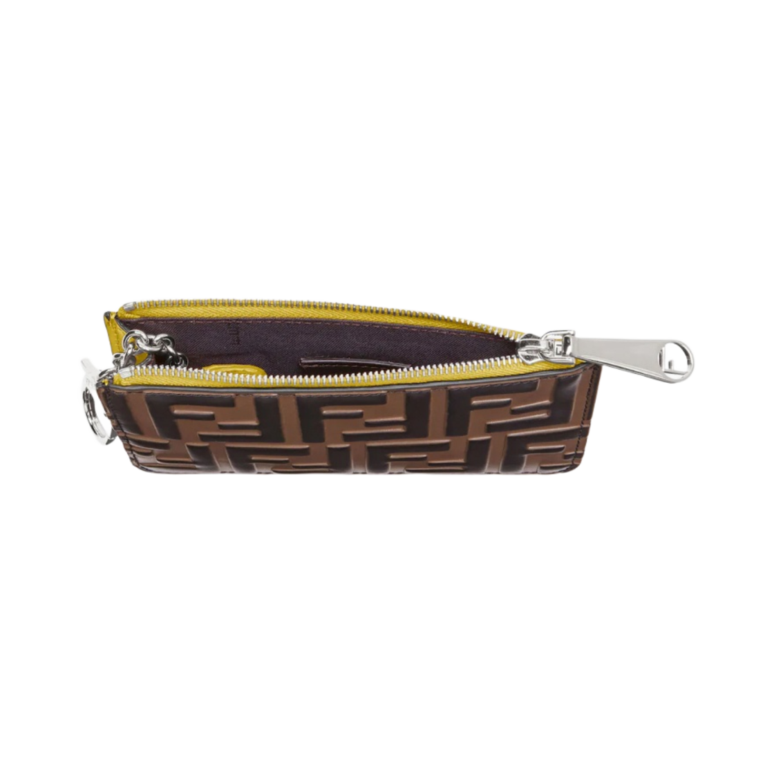 펜디 레더 파우치 키 케이스 브라운(Fendi Leather Pouch Key Case Brown) - 3