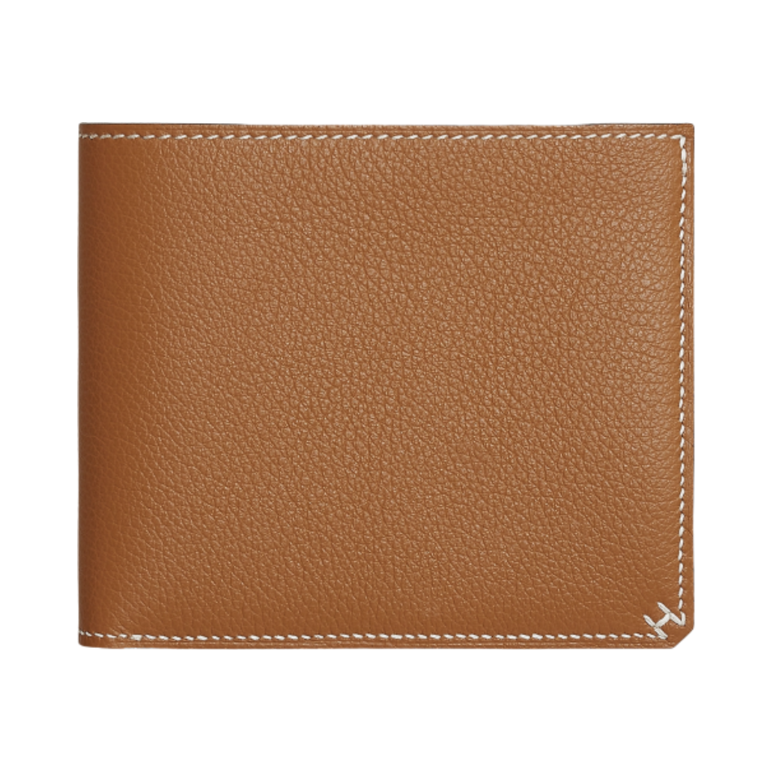 H084594CK37 Hermes H Sellier Compact Wallet Evercolor & Gold