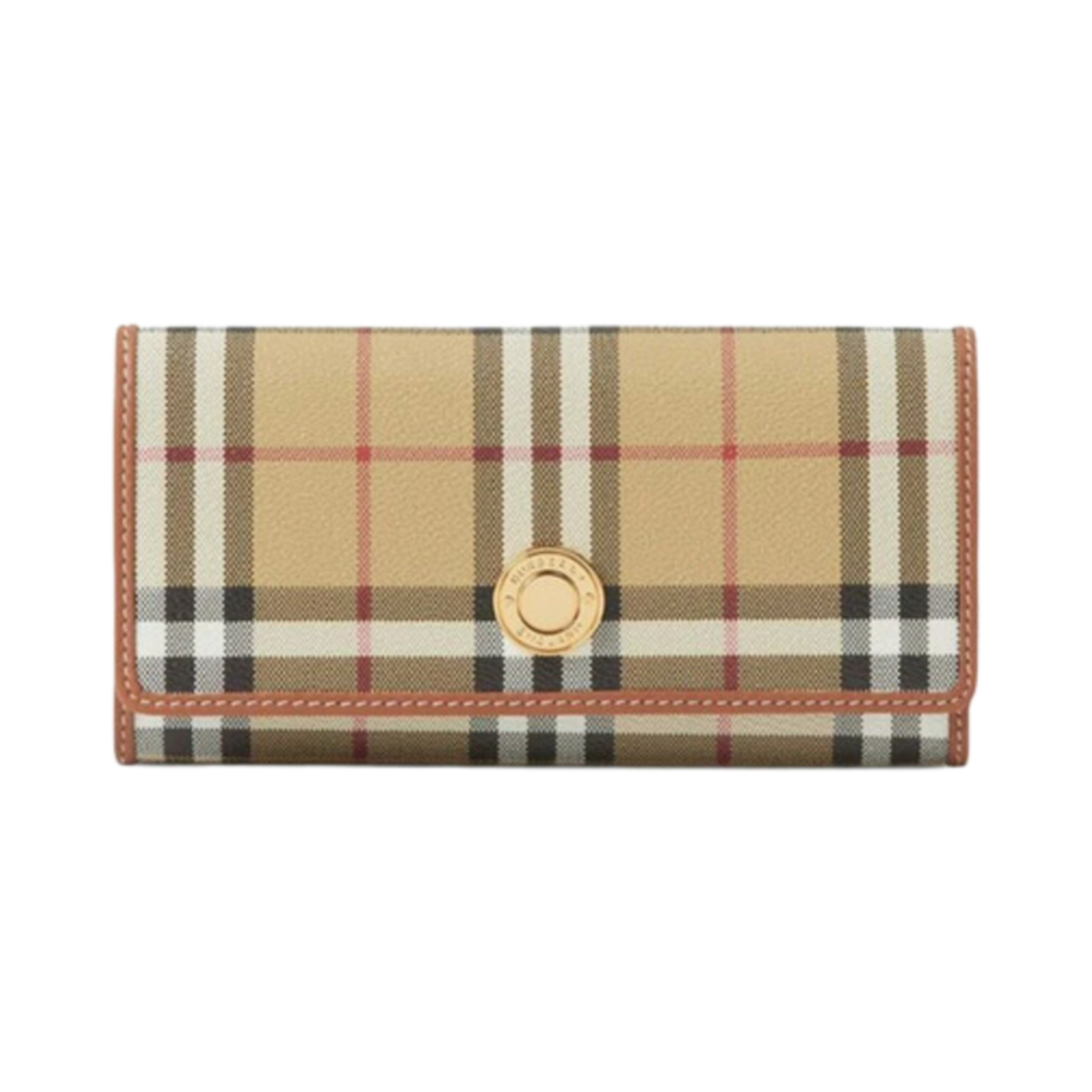 버버리 할톤 빈티지 체크 장기갑 아카이브 베이지(Burberry Halton Vintage Check Continental Wallet Archive Beige) - 1