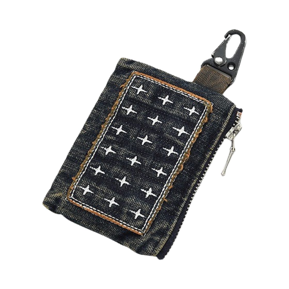 [KREAM 단독] 카락터 패치워크 데님 카드 월렛 빈티지 블루([KREAM 단독] Karactor Patchwork Denim Card Wallet Vintage Blue)