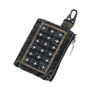 [KREAM 단독] Karactor Patchwork Denim Card Wallet Vintage Blue