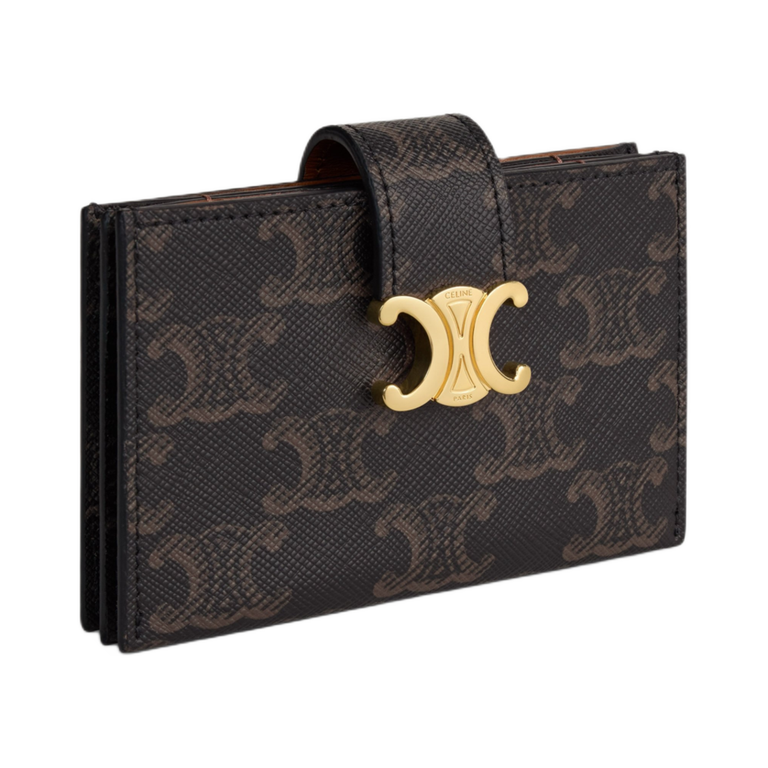 셀린느 아코디언 카드 홀더 니노 트리옹프 캔버스 탄(Celine Accordeon Card Holder Nino in Triomphe Canvas Tan) - 2