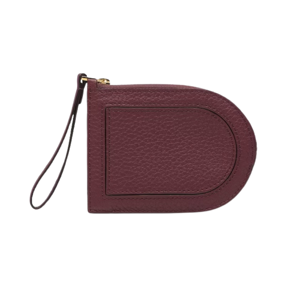 AB0612AQY0AZEDO Delvaux Pin D Card Holder Taurillon Soft Rosewood