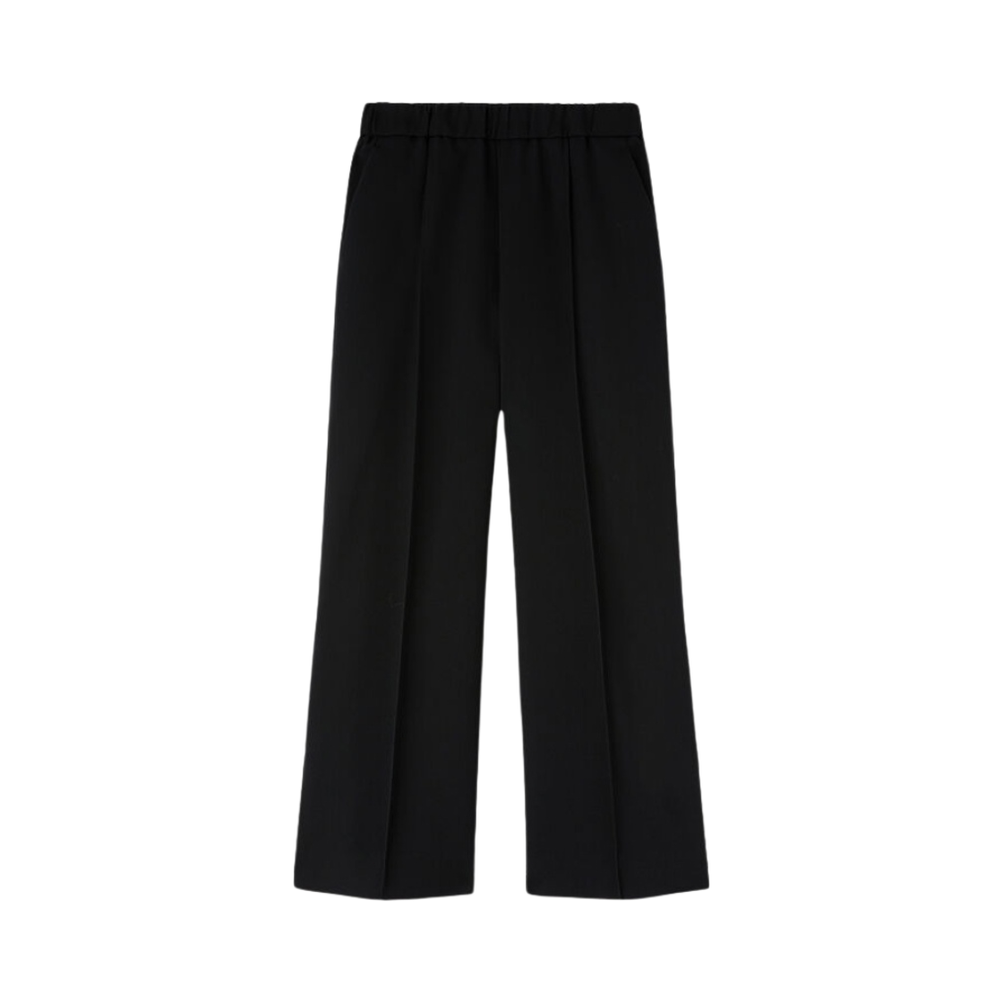 J02KA0011-J40002-001 (W) Jil Sander Track Wool Trousers Black